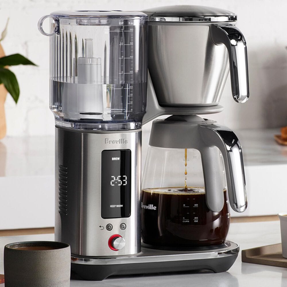 Breville Luxe Brewer 12-Cup Drip Coffee Maker with Glass Carafe in Brushed Stainless Steel, , large