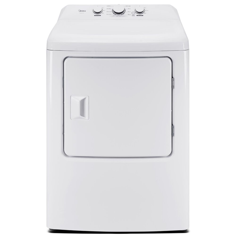 Midea 7 Cu. Ft. Front Load Gas Dryer in White, , large