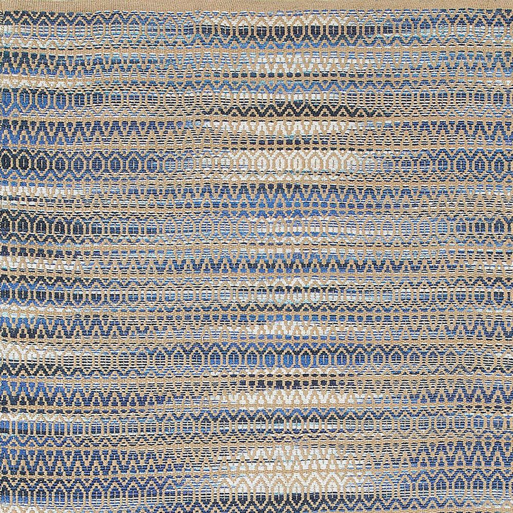 L&amp;R Resources Natural Fiber Southwestern 7&#39;9&quot; x 9&#39;9&quot; Blue Area Rug, , large