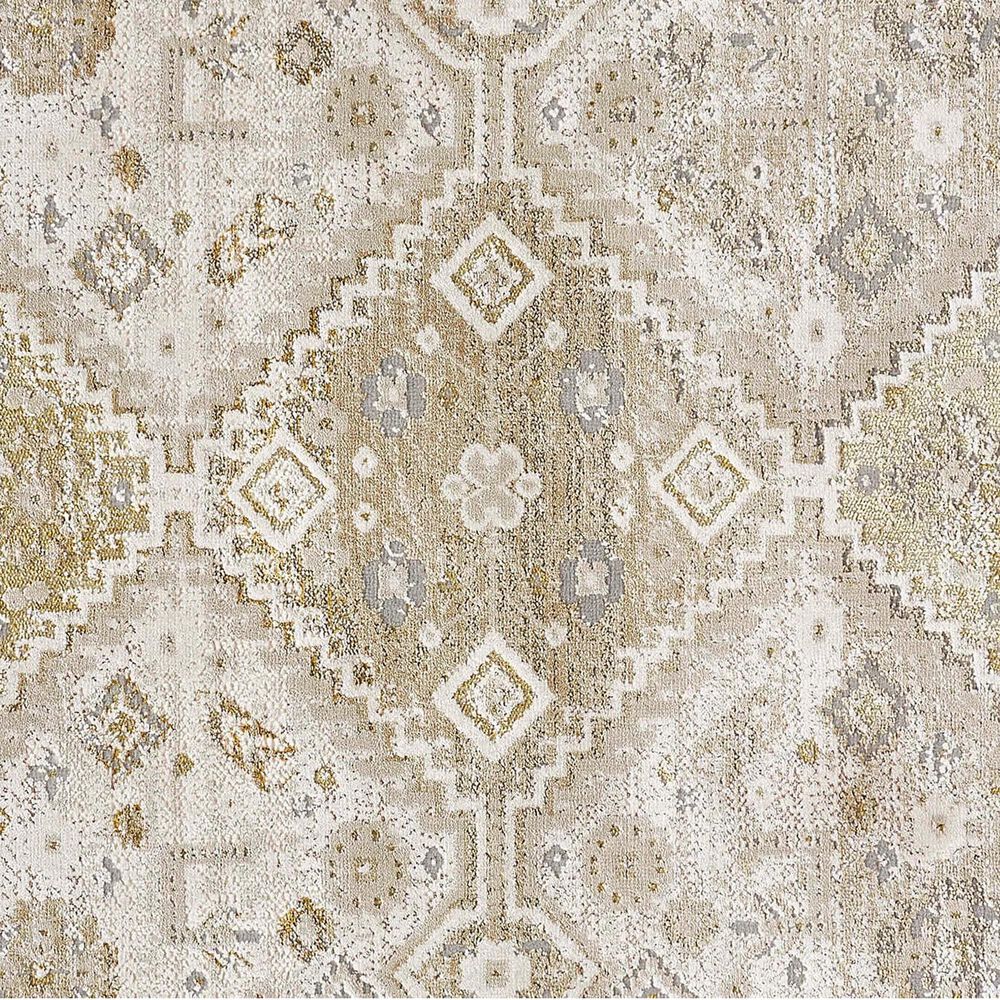 Feizy Aura 3738F 3&#39;11&quot; x 6&#39; Gold and Ivory Area Rug, , large