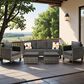 HOMLUX 5-Piece Outdoor Patio Furniture Set in Black, , large