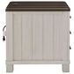 Ashley Darborn 3-Piece Occasional Table Set in Light Gray and Brown Cherry, , large