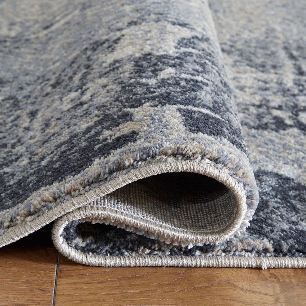 Ashley Langrich 5&#39;3&quot; x 7&#39;3&quot; Blue, Gray and Cream Area Rug, , large