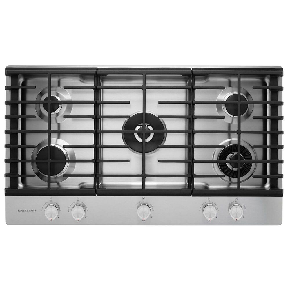 KitchenAid 36" 5-Burner Gas Cooktop, , large