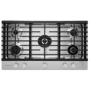 KitchenAid 36" 5-Burner Gas Cooktop, , large
