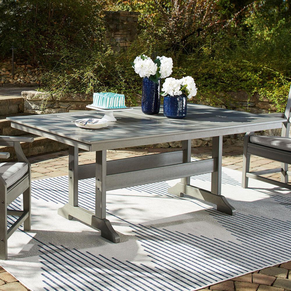 Ashley Visola Dining Table in Gray, , large