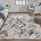 Feizy Micah 8" x 10" Gray and Silver Area Rug, , large