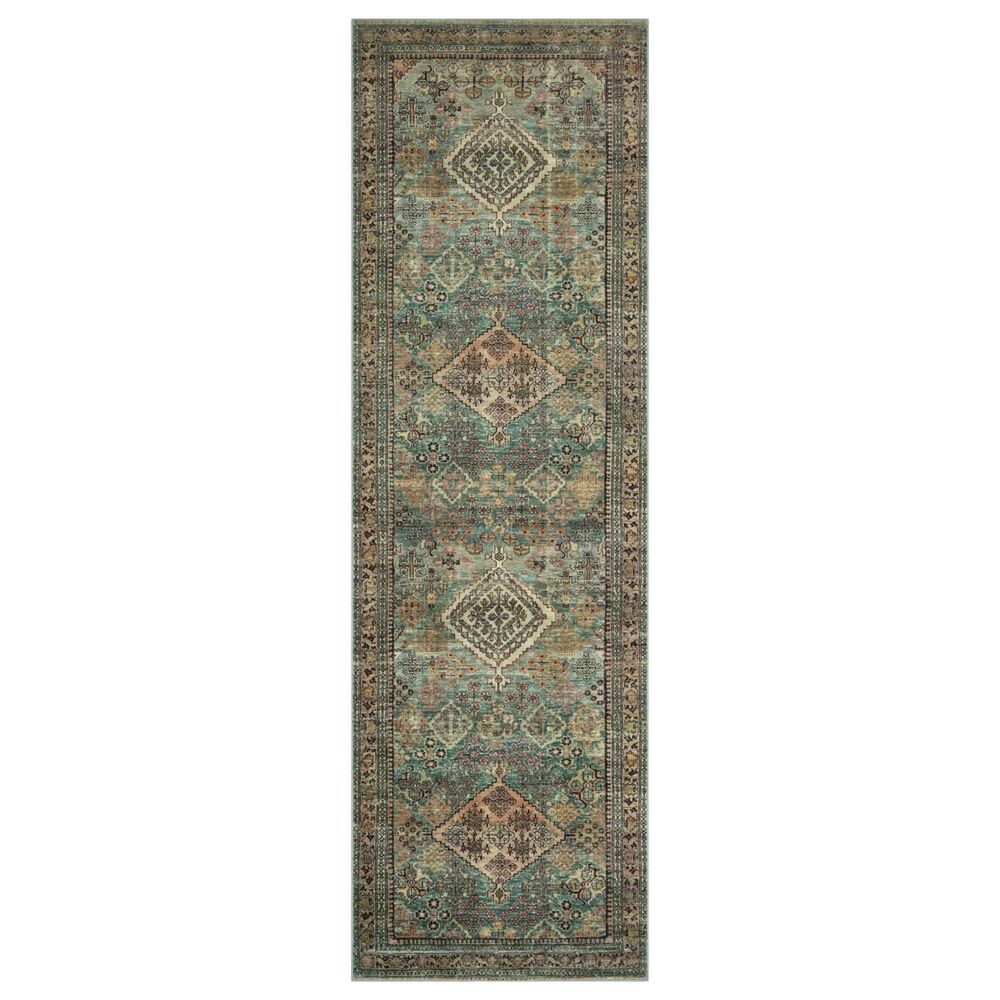 Magnolia Home Sinclair 2"3" x 7"6" Turquoise and Multicolor Runner, , large