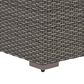 Homestyles Boca Raton 4-Piece Patio Loveseat Set in Brown and Gray, , large
