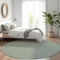 Dalyn Rug Company Hinton 6" Round Green Indoor/Outdoor Area Rug, , large