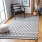 Safavieh Natura NAT482A 4" x 6" Ivory and Black Area Rug, , large