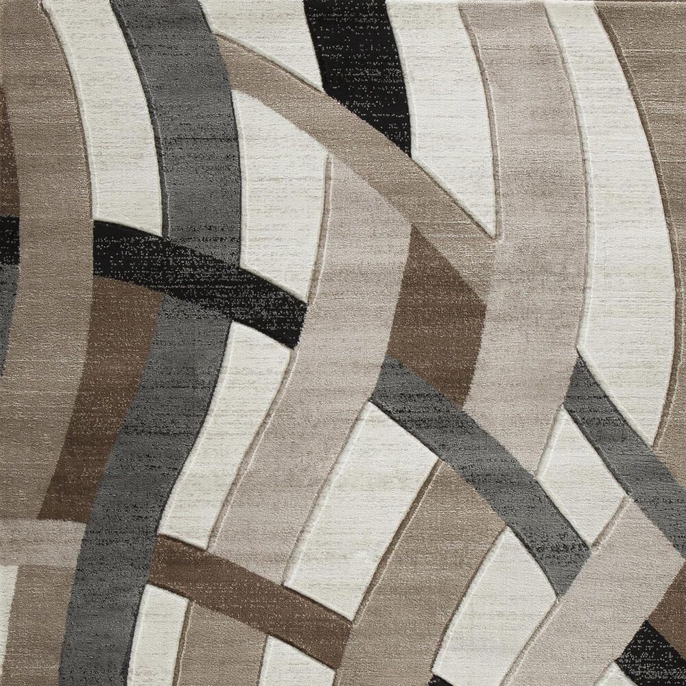 Ashley Jacinth 6&#39;6&quot; x 9&#39;6&quot; Brown, Cream, Gray and Black Area Rug, , large