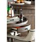 Radius PGA 5-Piece Round Game Table Set in Rustic Washed Grey, , large