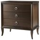 Century Furniture Tribeca 3 Drawer Nightstand in Deep Brown, , large