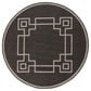 Surya Alfresco 8"10" Round Black, Brown and Beige Indoor/Outdoor Area Rug, , large