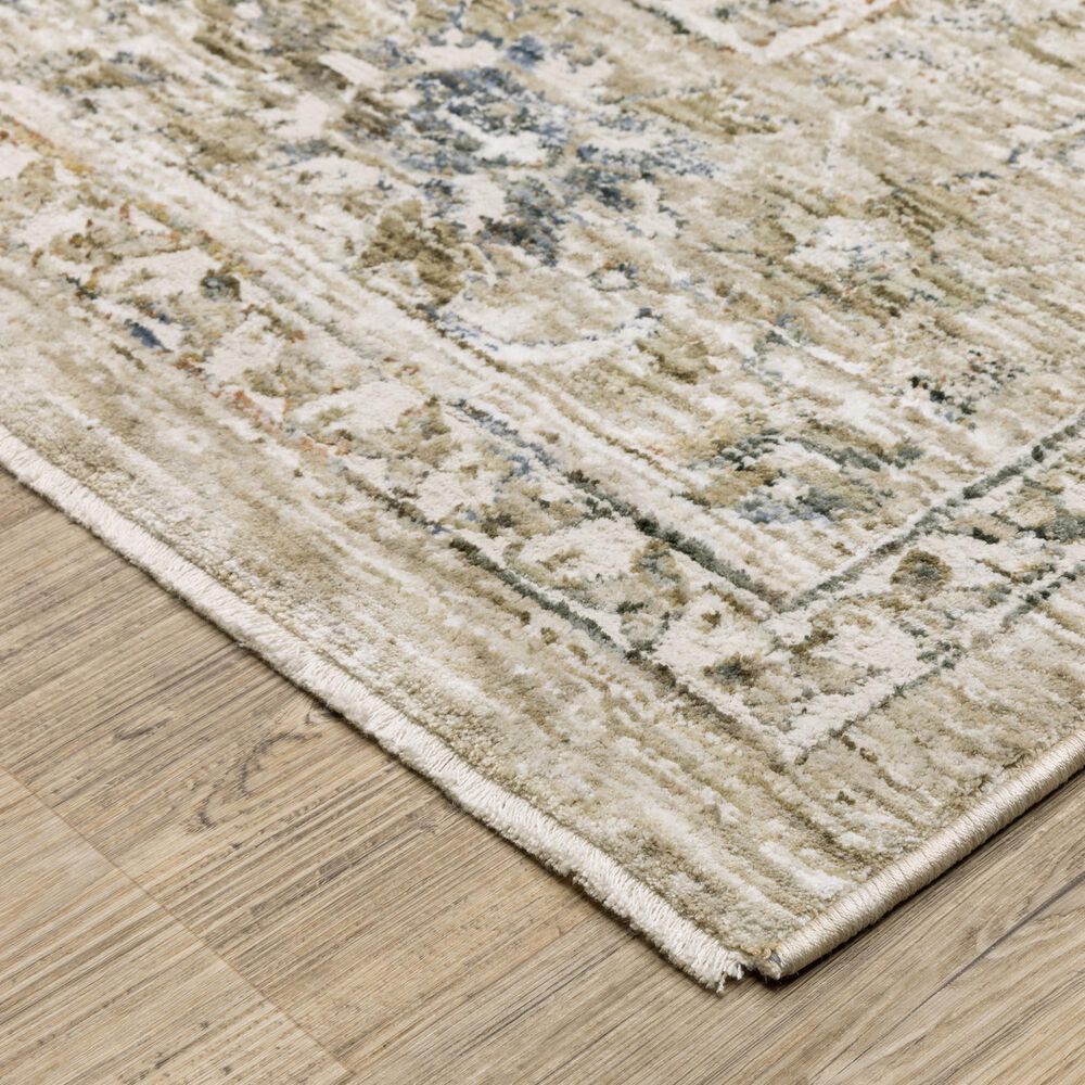 Oriental Weavers Avalon Oriental Beige and Blue 7&#39;10&quot; x 10&#39;2&quot; Area Rug, , large
