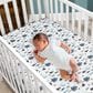 Lambs and Ivy Pooh Bear 3-Piece Crib Bedding Set in Blue and Gray, , large