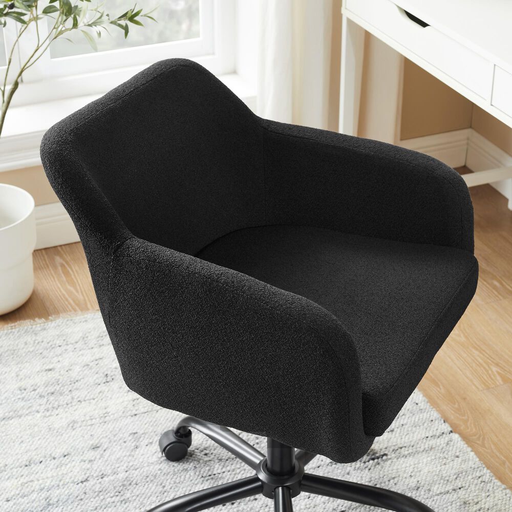 Linon Home Decor Rylen Office Chair in Black, , large