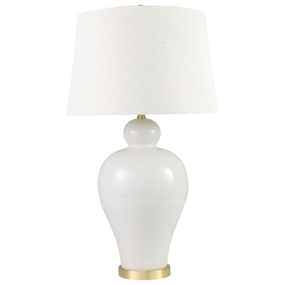 Sagebrook Home 32" Ceramic Table Lamp in White, , large