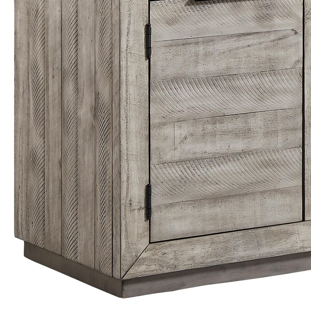 Ashley Naydell 92" XL TV Stand in Weathered Light Gray, , large