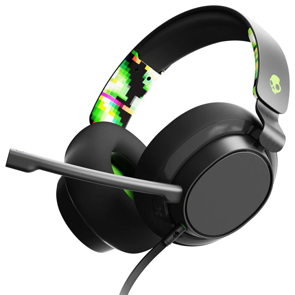 Skullcandy SLYR Multi-Platform Wired Gaming Headset in Black DigiHype and Green, , large