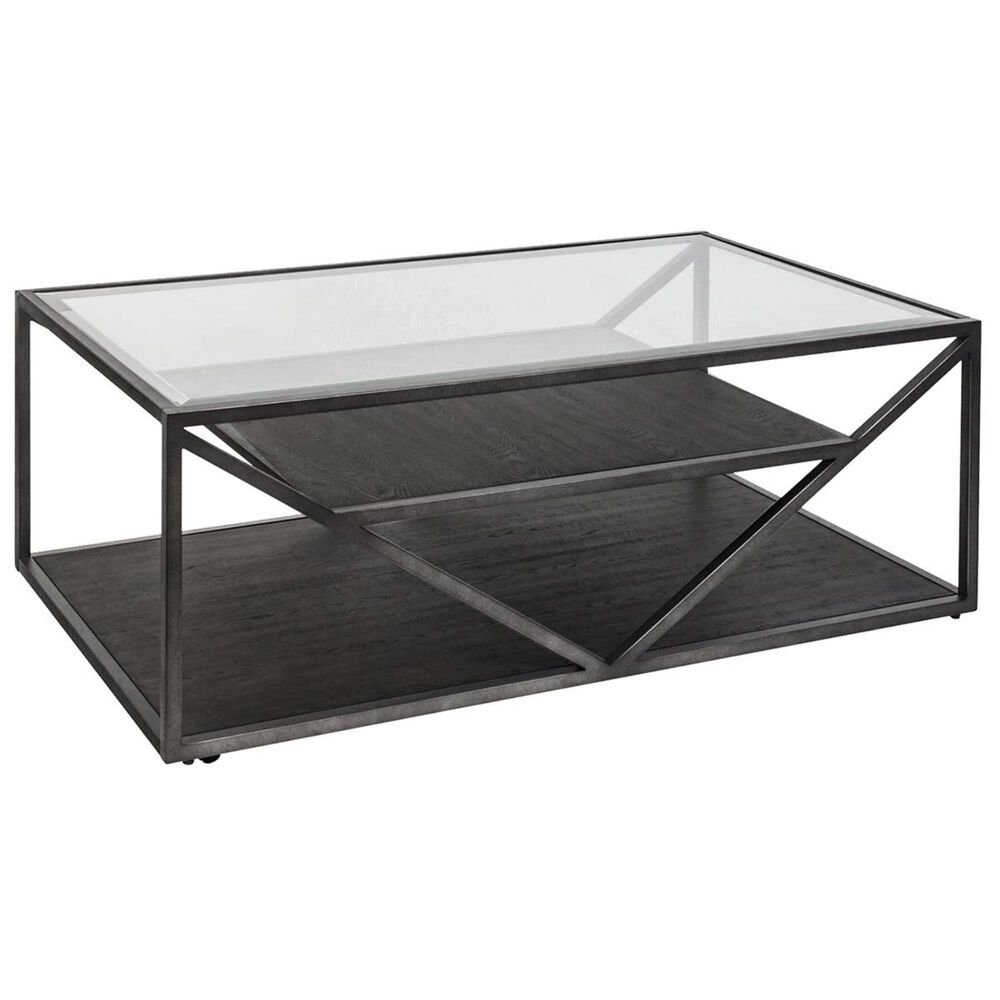 Belle Furnishings Arista Cocktail Table in Cobblestone Brown and Gray Dusty, , large