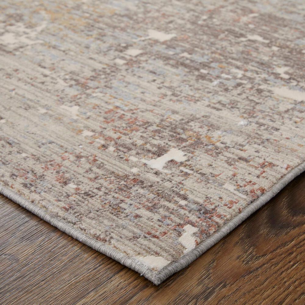 Feizy Pryor Ivory and Multicolor 5' x 8' Area Rug, , large