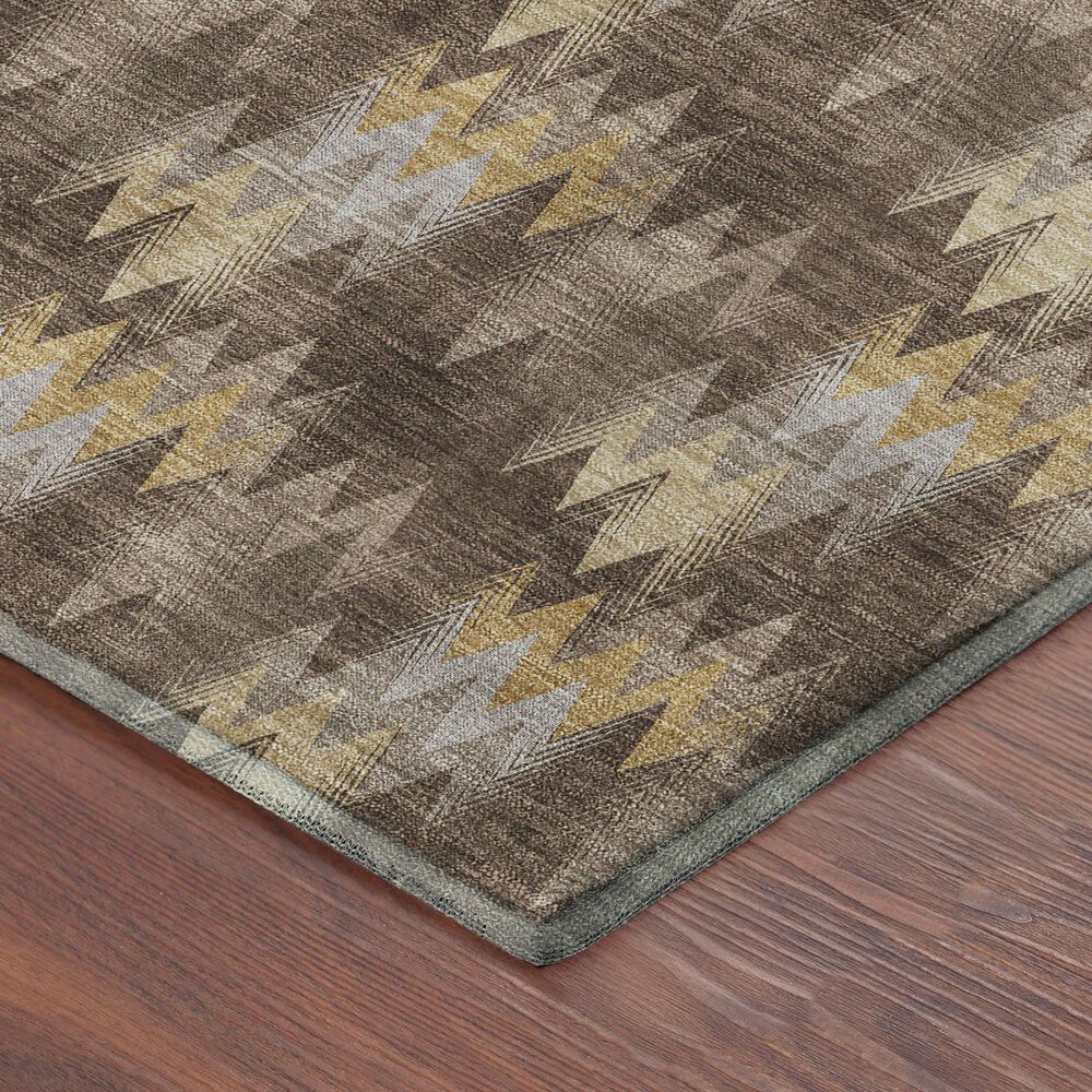 Dalyn Rug Company Soft Essentials Chevron Chocolate 1'8" x 2'6" Area Rug, , large