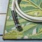 Safavieh Barbados Tropical Floral 9"10" x 12"5" Green and Pink Indoor/Outdoor Area Rug, , large