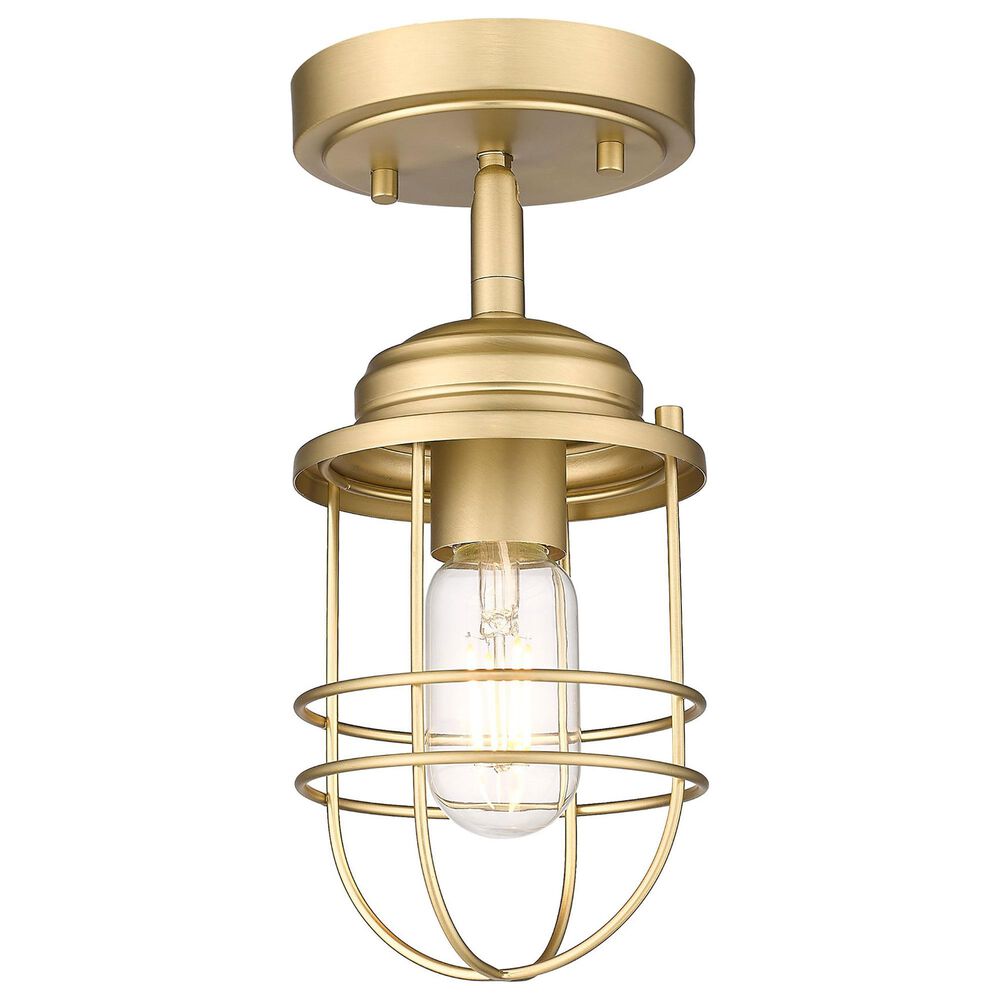Golden Lighting Seaport Semi-Flush in Brushed Champagne Bronze, , large