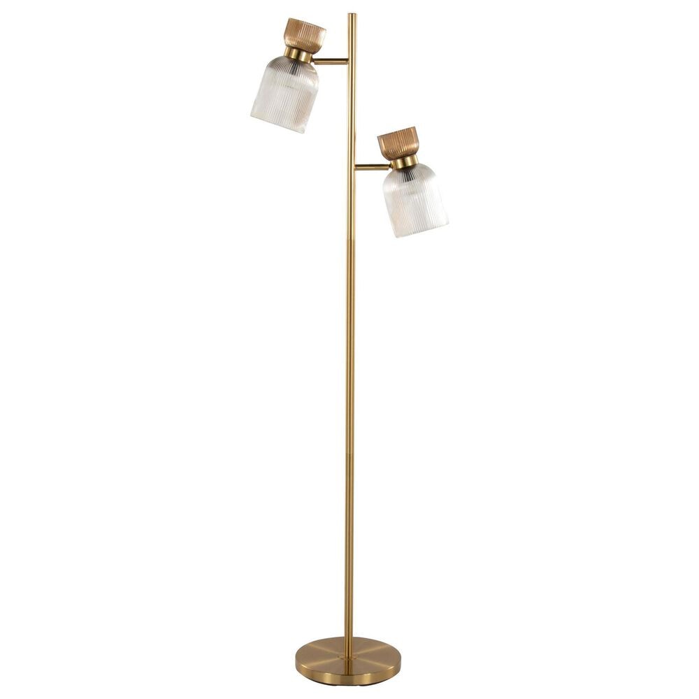 Grandview Gallery Marcel Metal Floor Lamp in Gold, , large