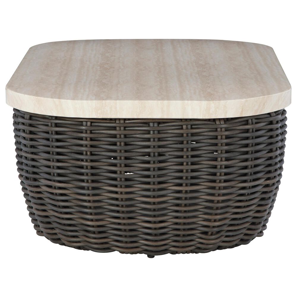 Ashley Kimora 6-Piece Patio Sectional Conversation Set in Dark Brown, , large