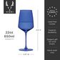 True Brands Reserve Nouveau Crystal Wine Glasses in Seaside (Set of 4), , large