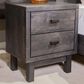 Signature Design by Ashley Toretto 2-Drawer Nightstand in Charcoal, , large