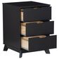 Linon Home Decor Polly 3-Drawer Nightstand in Black, , large