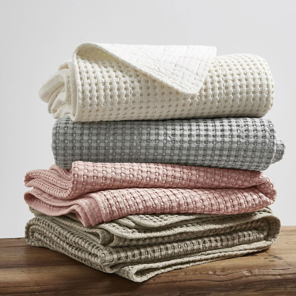 Levtex Mills Waffle 3-Piece Full/Queen Quilt Set in Blush, , large