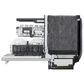 LG 24" Built-In Bar Handle Dishwasher with SteamAssist in PrintProof Stainless Steel, , large