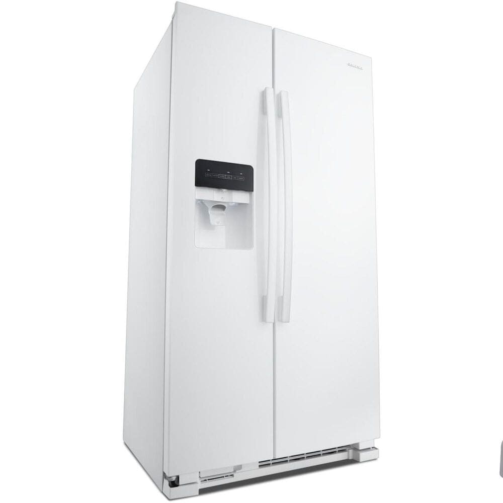 Amana 24.6 Cu. Ft. 35.5&quot; Side-by-Side Refrigerator with Dual Pad External Ice and Water Dispenser in White, , large