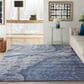 Nourison Prismatic PRS05 5"7" x 7"5" Blue Area Rug, , large