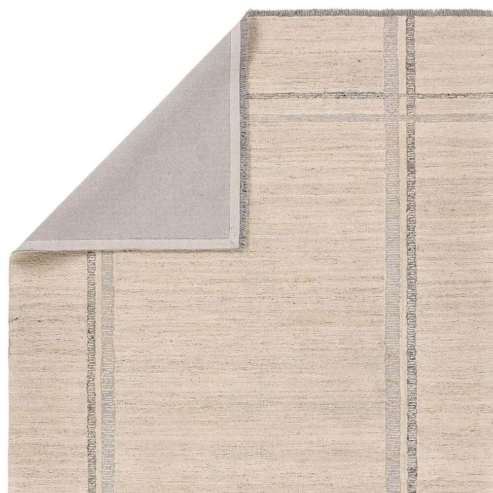 Jaipur Hadi Bilal 9' x 12' Pumice Stone, Humus, Frozen Dew, Fog and Almond Milk Area Rug, , large