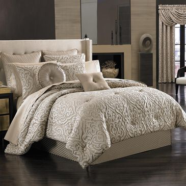 J. Queen New York Astoria 4-Piece King Comforter Set in Sand, , large