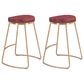 Zuo Modern Bree Counter Stool in Burgundy and Gold (Set of 2), , large