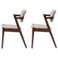 Baxton Studio Elegant Arm Chair in Dark Walnut (Set of 2), , large