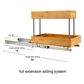 Household Essentials Glidez 2-Tier Pull-Out Storage Organizer for Under Sink or Cabinet Usein Natural and Chrome, , large