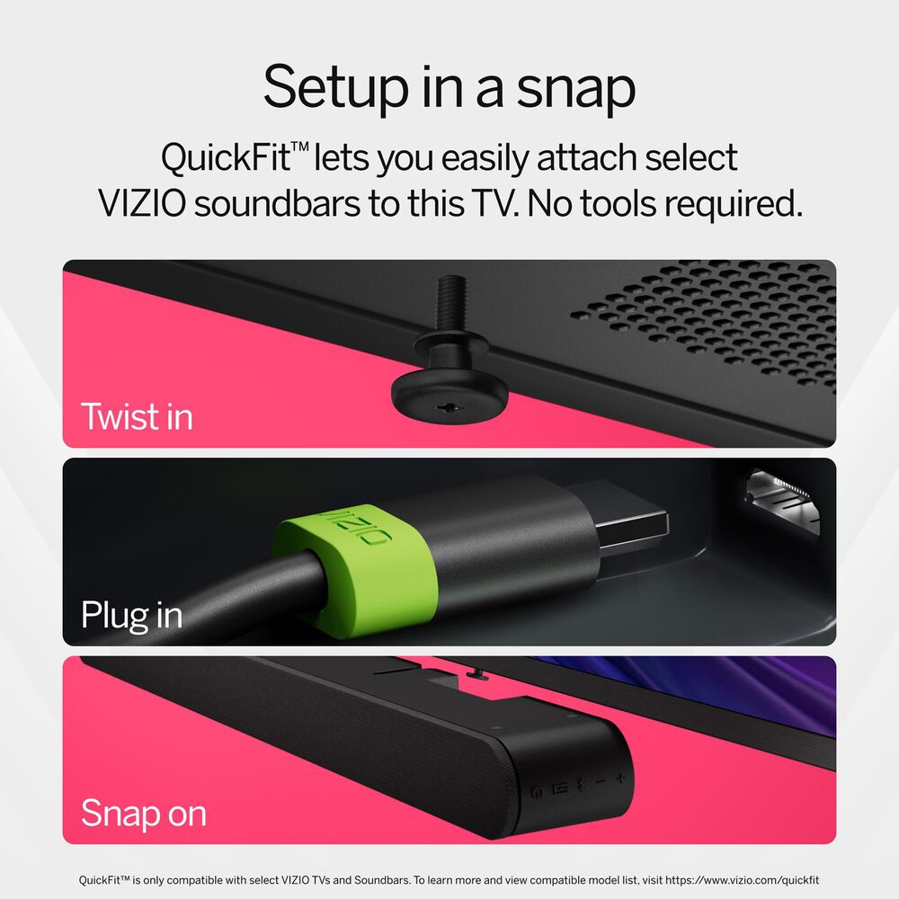 VIZIO 55&quot; Class Quantum 4K QLED HDR in Black - Smart TV, , large