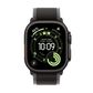 Apple Watch Ultra 3 (GPS+Cellular) 49mm Black Titanium Case with Black/Charcoal Trail Loop - S/M - (2025), , large