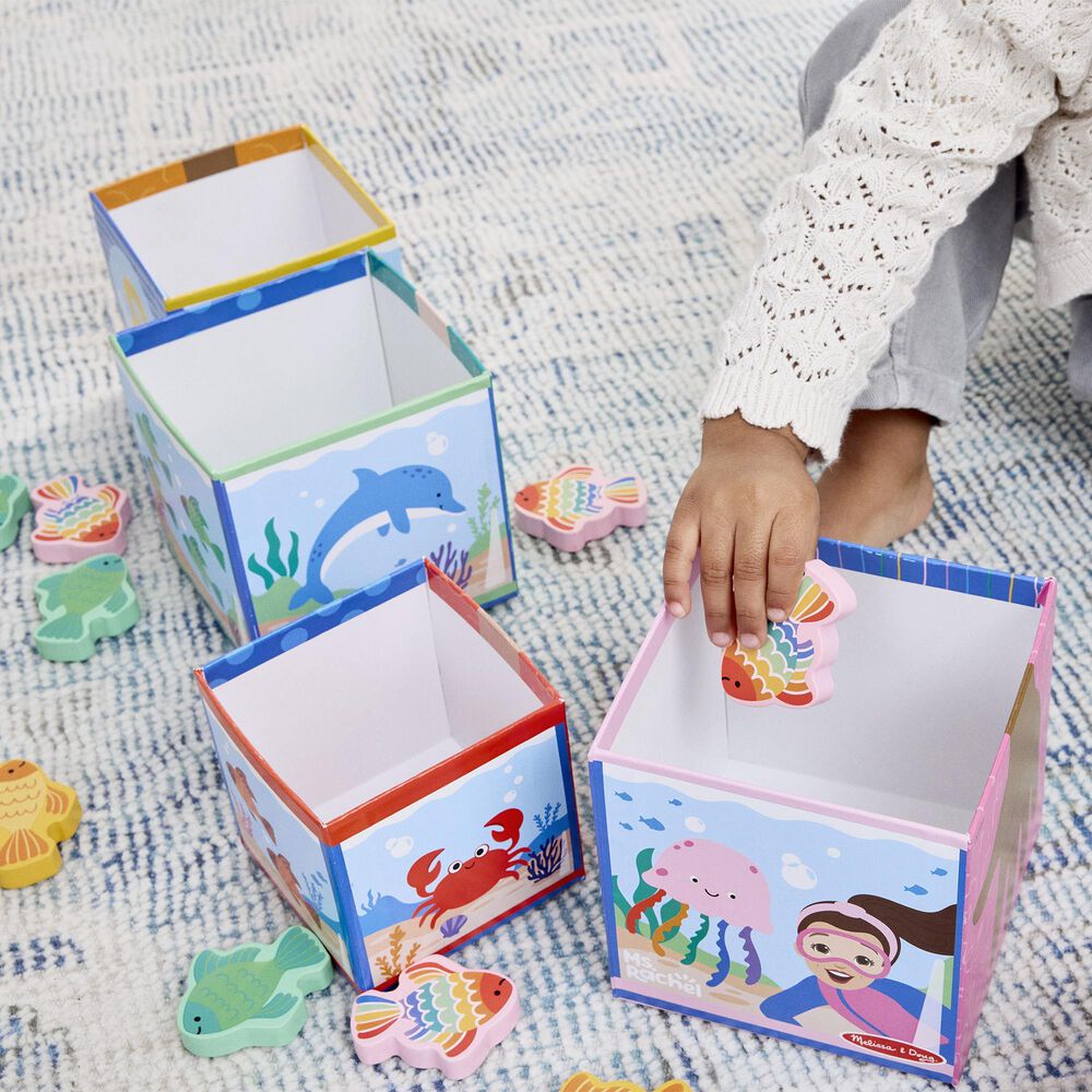 Melissa &amp; Doug Ms. Rachel Sort &amp; Count Nesting Blocks, , large