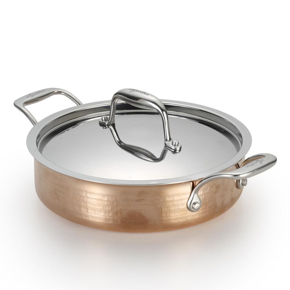 Lagostina 3 Qt. Martellata Casserole in Hammered Copper, , large