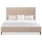 Hooker Furniture Archives King Upholstered Panel Bed in Liber Oat, , large