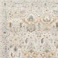 Surya Dresden Off-White, Taupe, Dusty Sage, Deep Teal, Light Gray, Olive and Mustard 5"3" Round Area Rug, , large